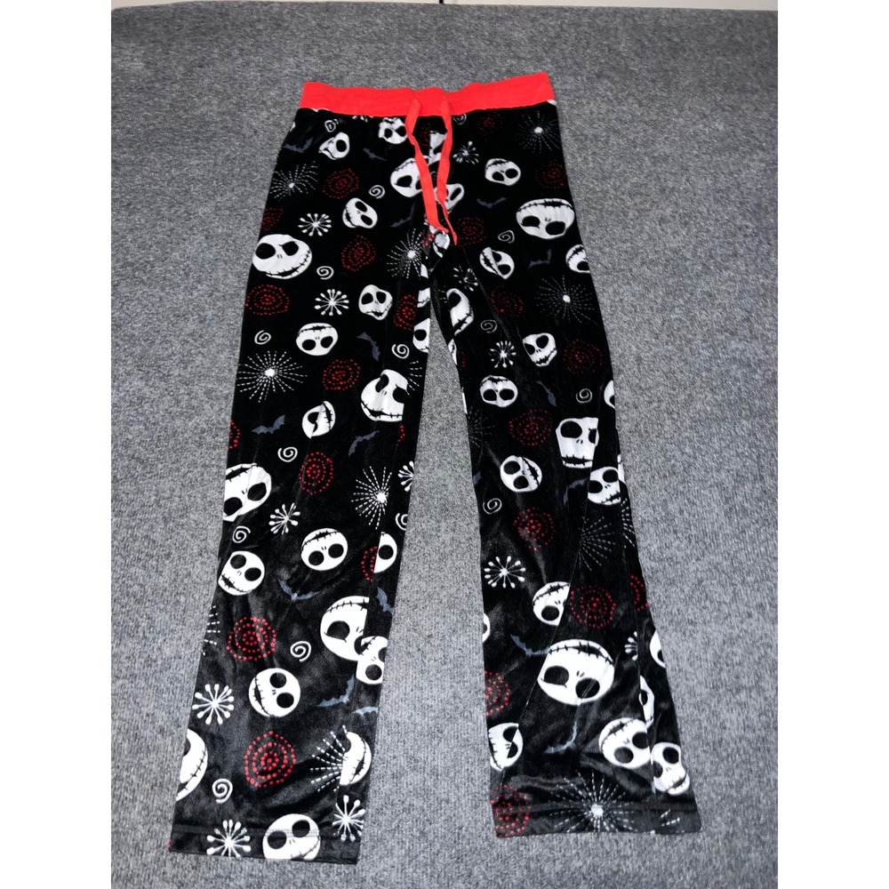 Disney Nightmare Before Christmas Jack Skellington Pajama Pants Small Black Red